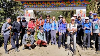 Group Photo of Everest Base Camp Phakding