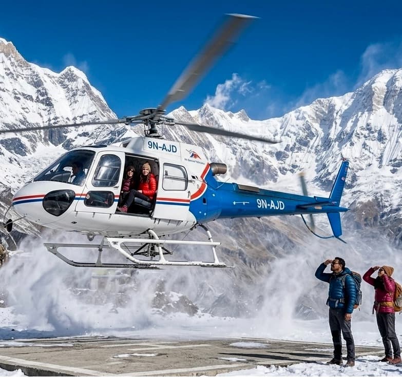 Annapurna Base Camp Helicopter Return Trek - 9 Days