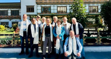 Bhutanese dzong (fortress) in Bhutan