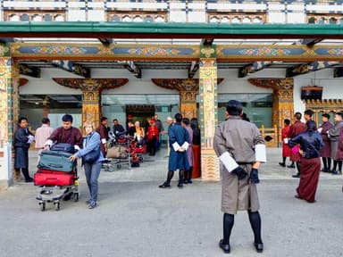 Arrival at Paro International Airport 1