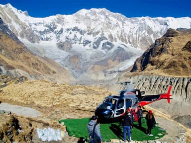 Helicopter Flight from Kyanjin Gompa to Kathmandu