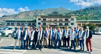 Group of tourists Bhutan