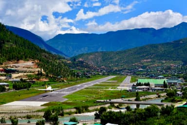 Arrival at Paro International Airport