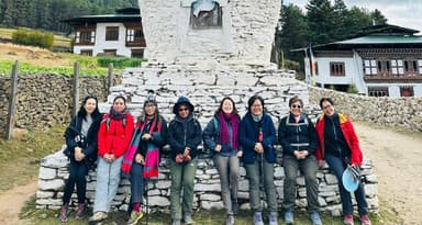 White stone stupa in Bhutan