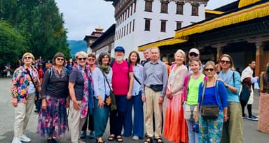Tashichho Dzong in Thimphu, Bhutan.
