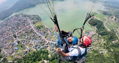 Paragliding in Pokhara
