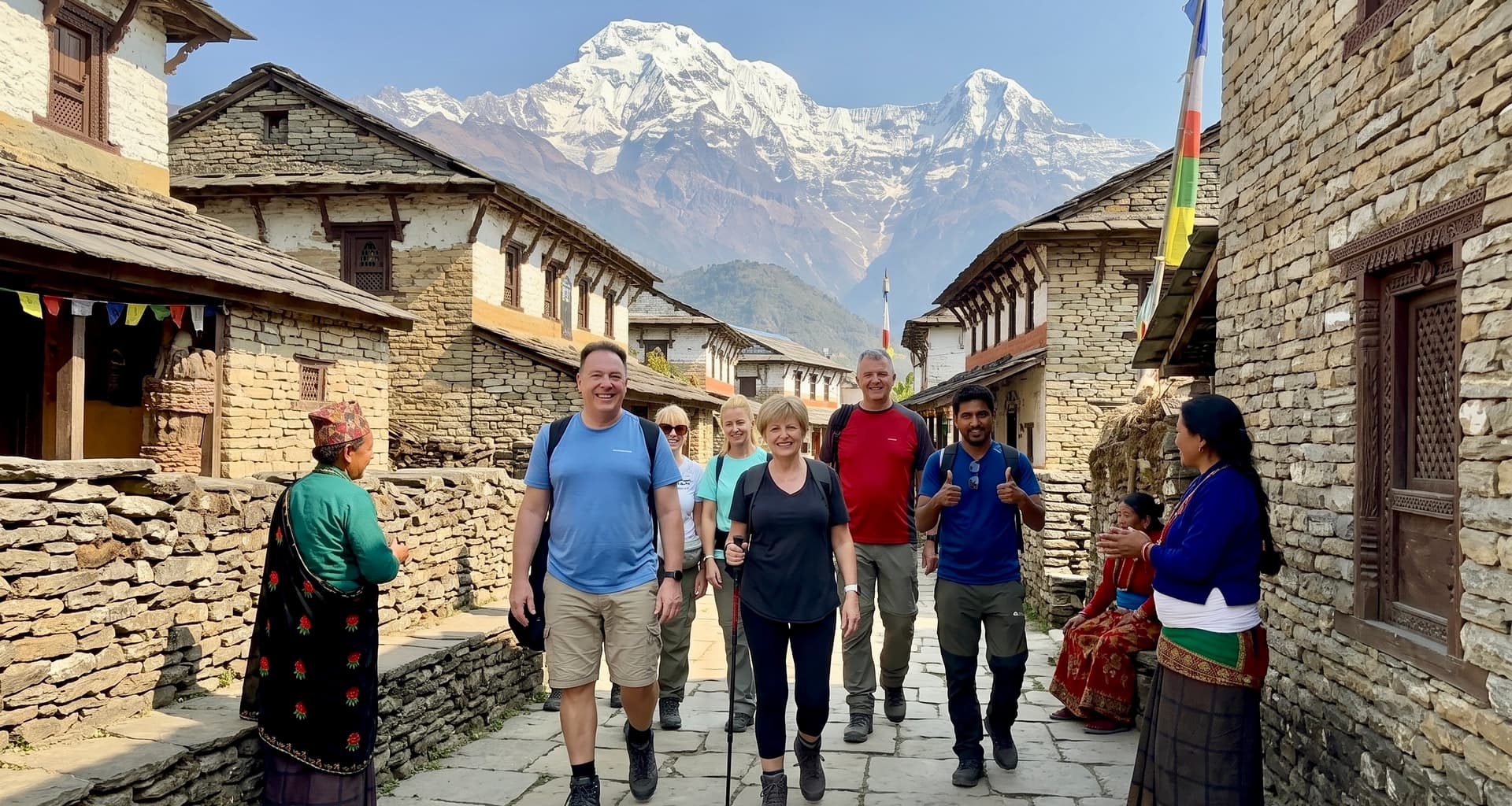 Group walking Ghandruk village s… 202607041123