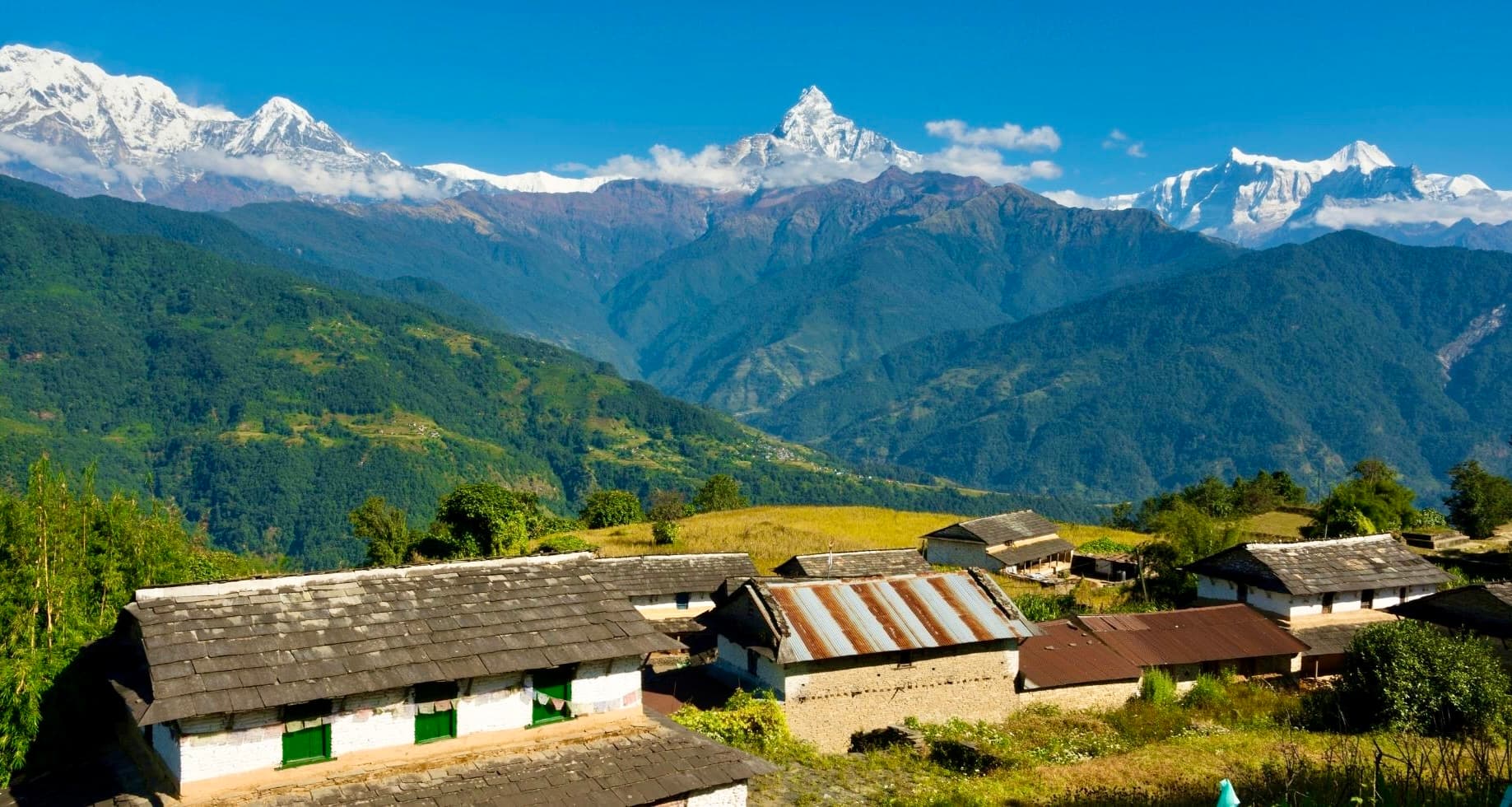 Dhampus Village Of Nepal