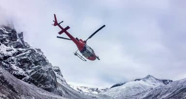 Helicopter for the everest