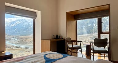 The mountains at the Mountain Lodges of Nepal - Manang