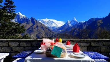 View from the hotel everest
