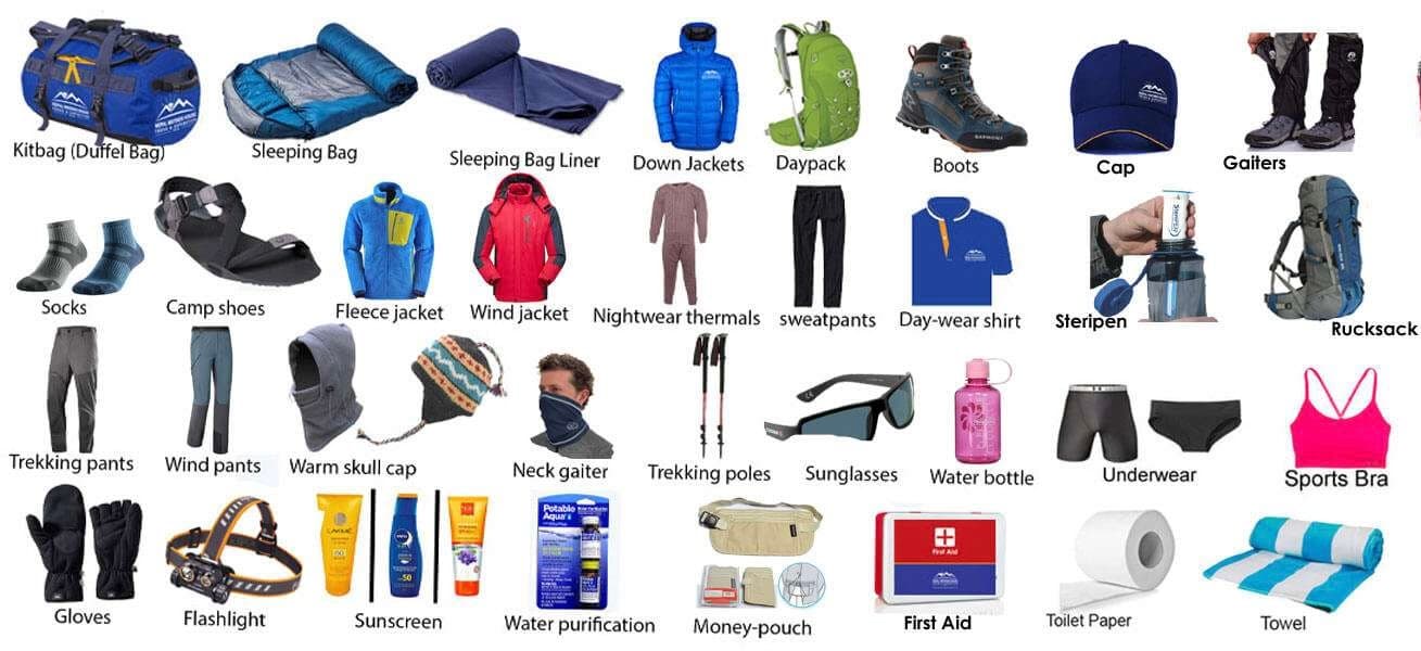 Clothing and Gear for Everest Region Trekking