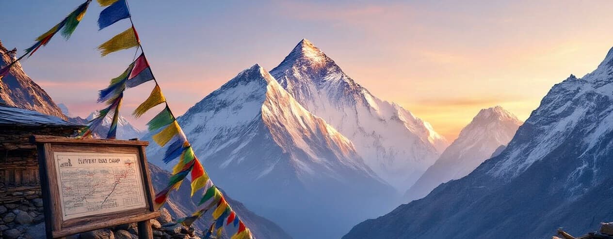 Luxury Everest Trek Map & Altitude Chart