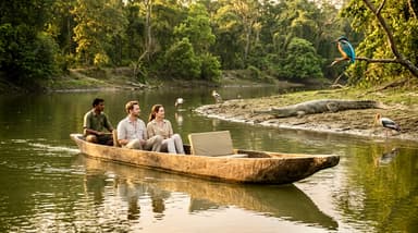 Travelers canoeing on Rapti River 202607052022