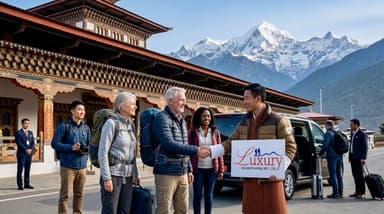 Travelers arriving at Bhutan air… 202607052042