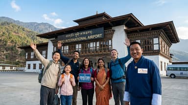 Travelers posing with guide airport 202607052043 (1)