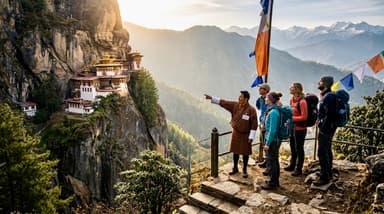 Travelers looking at monastery v… 202607052107