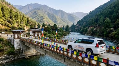 White vehicle crossing Chuzom br… 202607052056