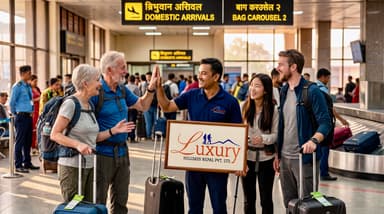 Travelers arriving at Kathmandu … 202607051006