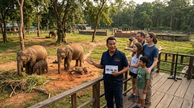Travelers observing elephants an… 202607052022