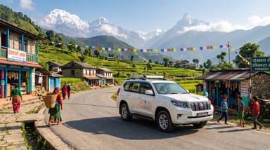 Vehicle driving through Nepalese… 2K 202607050950