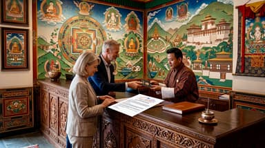 Travelers checking in hotel desk 202607052056