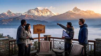 Travelers watching sunrise over … 202607052139