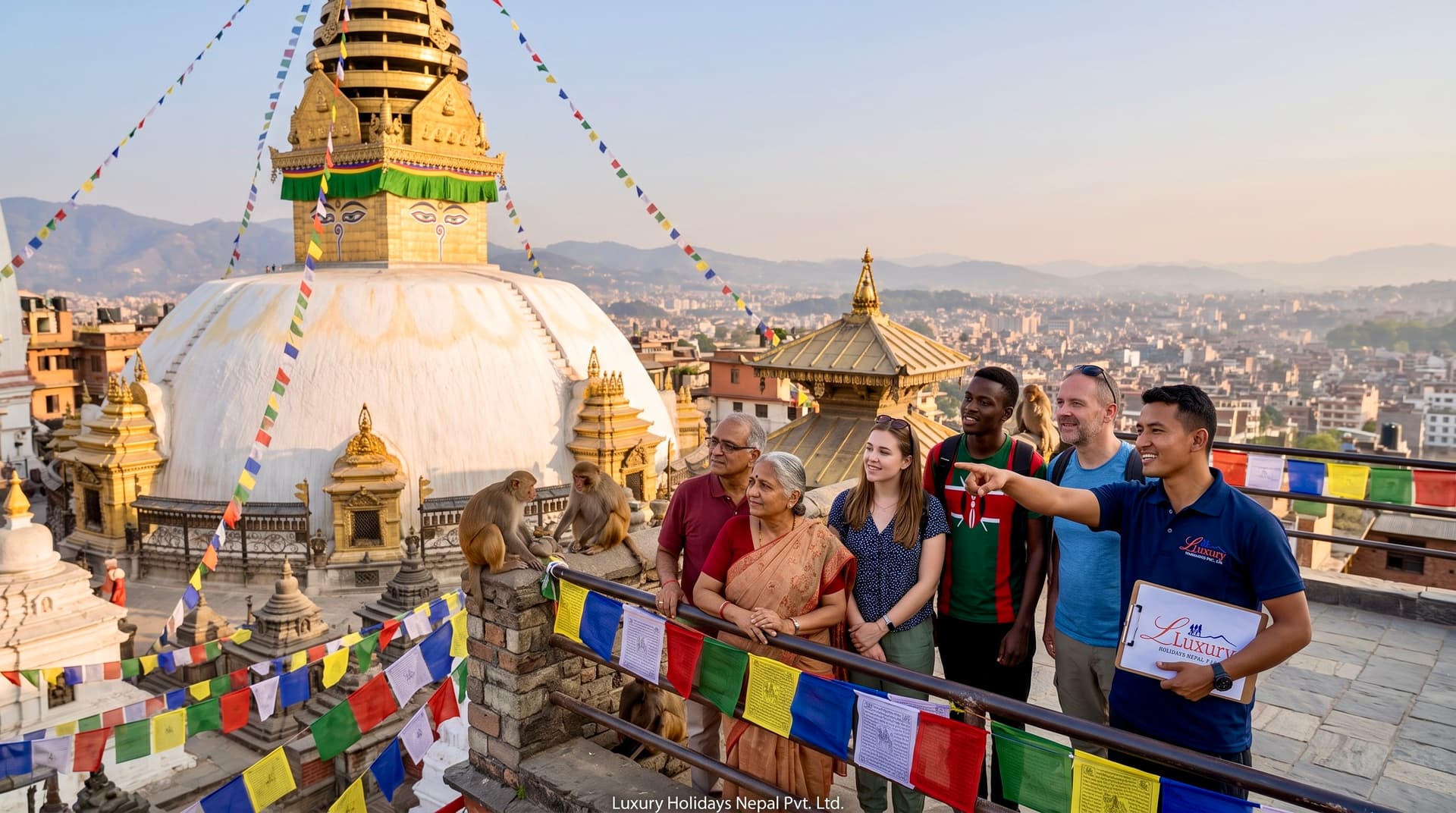 Travelers visiting Swayambhunath… 2K 202607050936