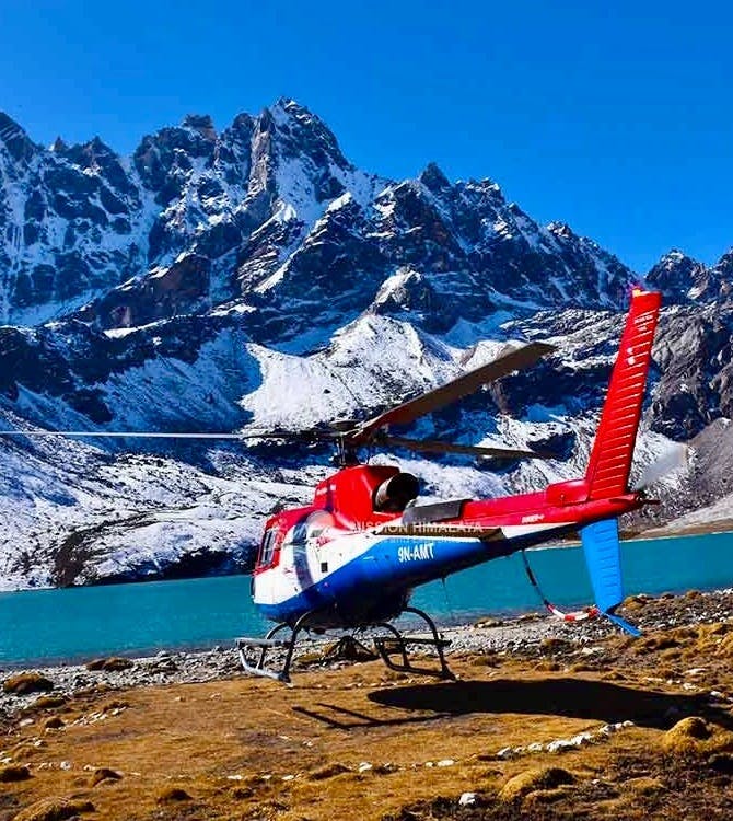 Everest Base Camp and Gokyo Landing Helicopter Tour