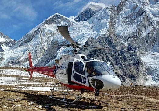 Helicopter tour in Nepal 2023
