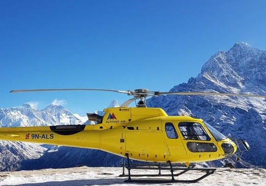 Pickup and Drop off for the Everest Helicopter Tour